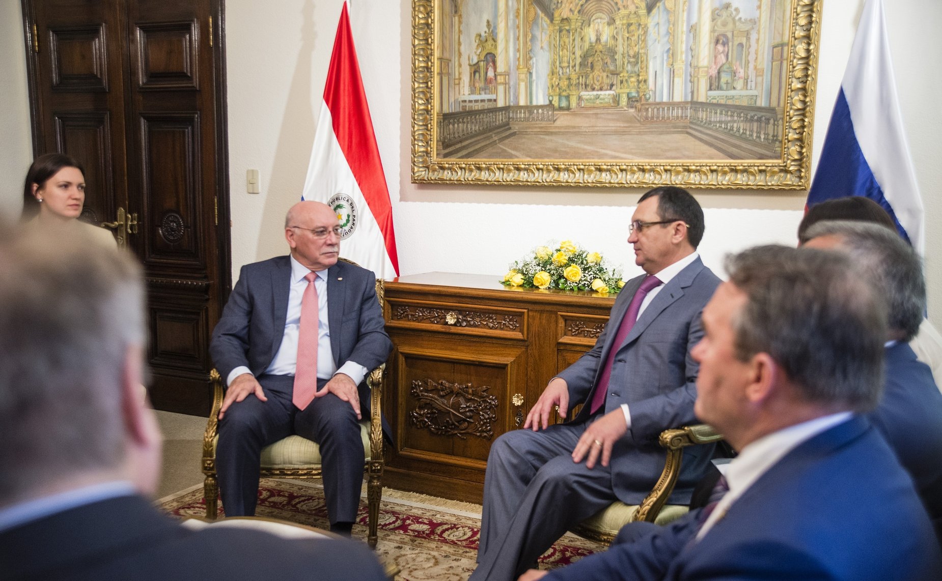 Встреча делегации СФ с министром иностранных дел Республики Парагвай Эладио Лоисагой