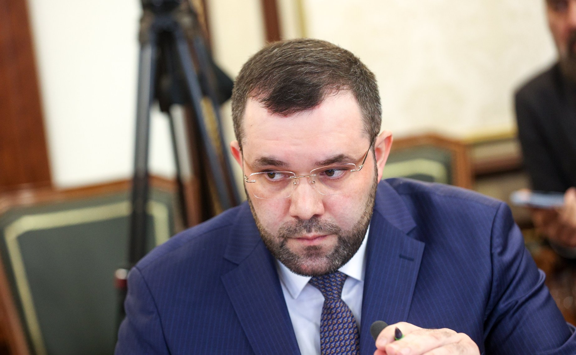 Встреча председателя Комитета СФ по международным делам Григория Карасина с турецкой делегацией во главе с председателем Комиссии Великого национального собрания Турции по международным делам Фуатом Октаем