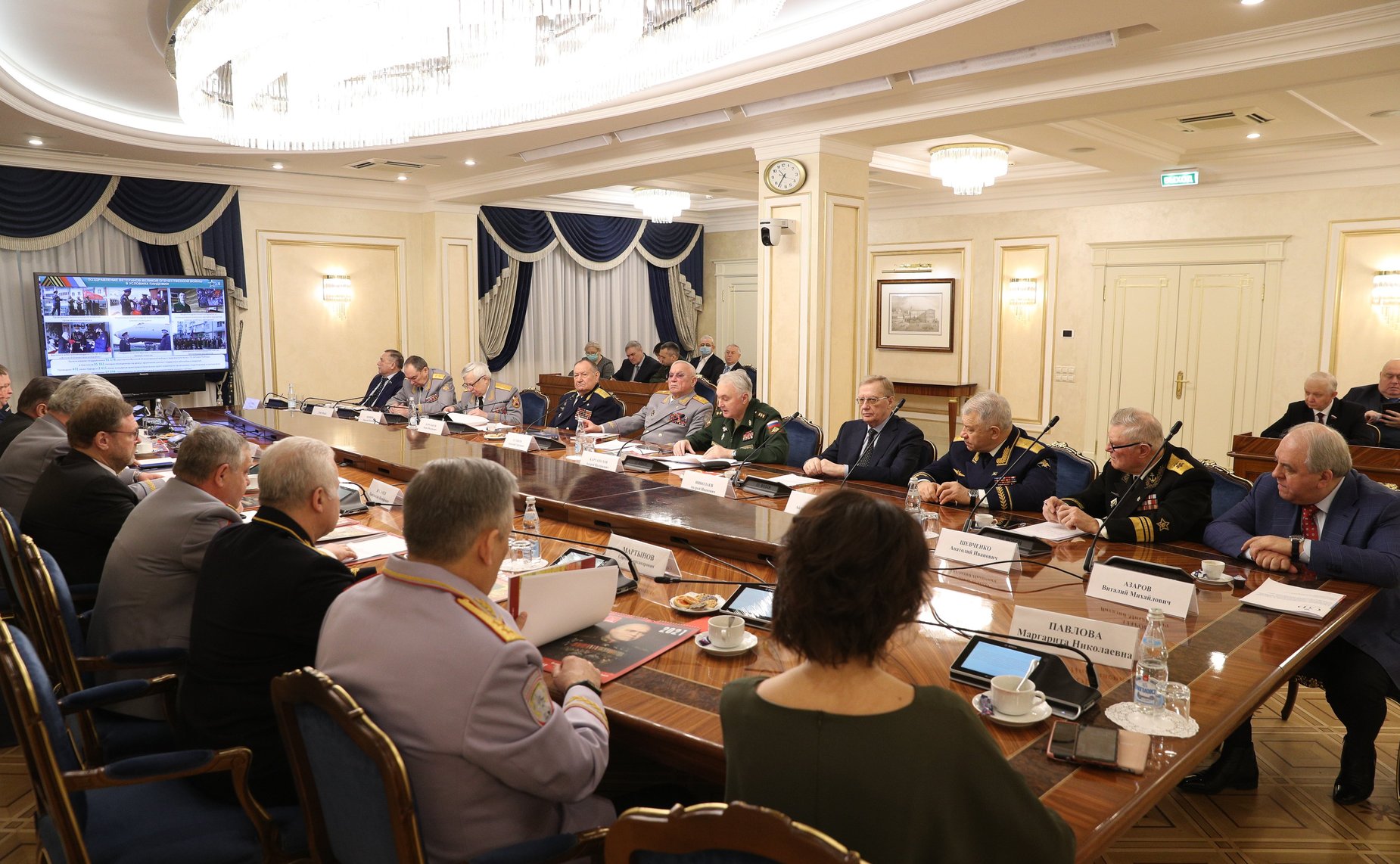 Совещание Комитета СФ по обороне и безопасности совместно с Клубом военачальников РФ