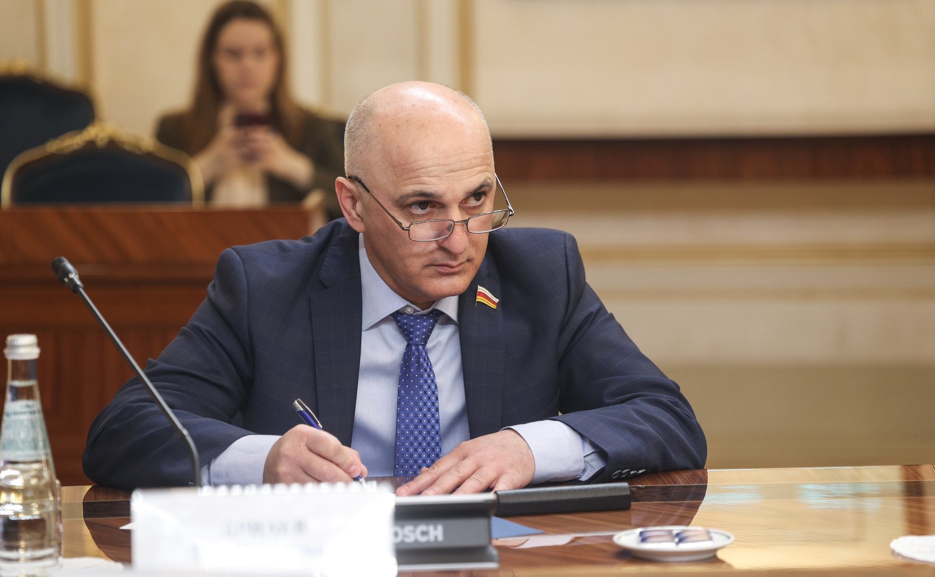 Заместитель Председателя СФ Константин Косачев провел встречу с группой международных наблюдателей на выборах Президента Российской Федерации от Южной Осетии