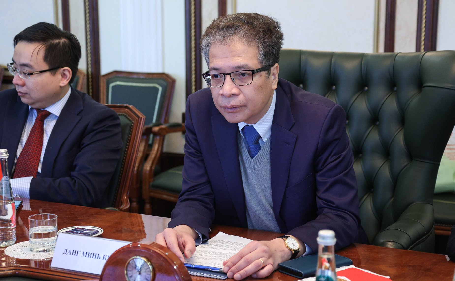 Встреча первого заместителя Председателя СФ Андрея Яцкина с Чрезвычайным и Полномочным Послом Социалистической Республики Вьетнам в Российской Федерации