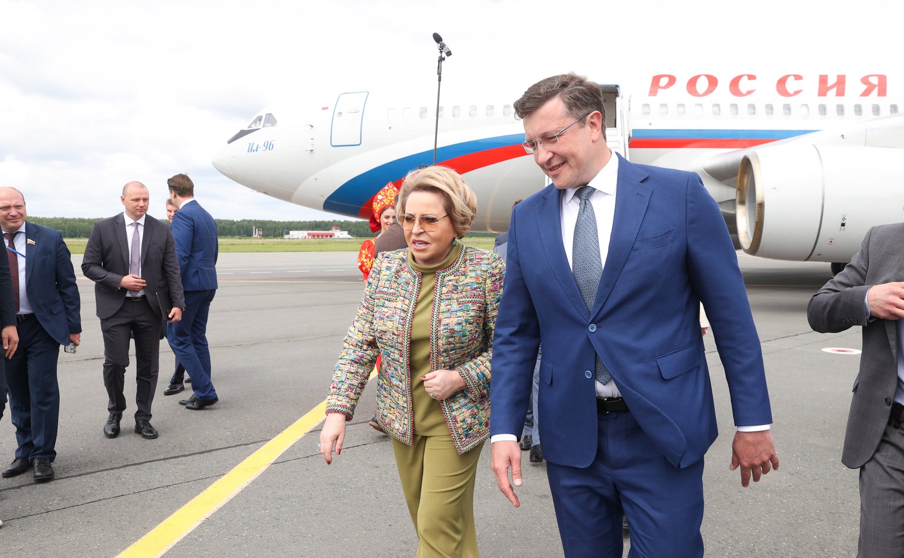 Валентина Матвиенко прибыла в Нижний Новгород для участия в мероприятиях XII Форума регионов России и Беларуси