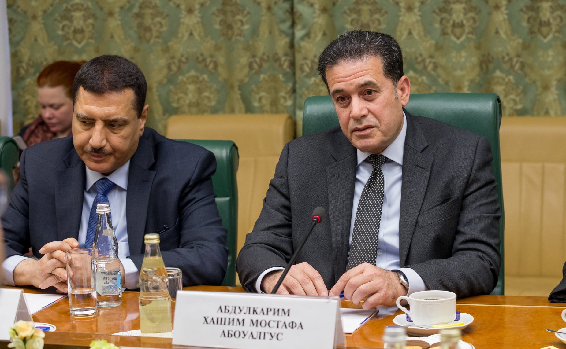 Встреча Константина Косачева с заместителем Министра иностранных дел Республики Ирак Абдулкаримом Хашимом Мустафой Абоуалгусом