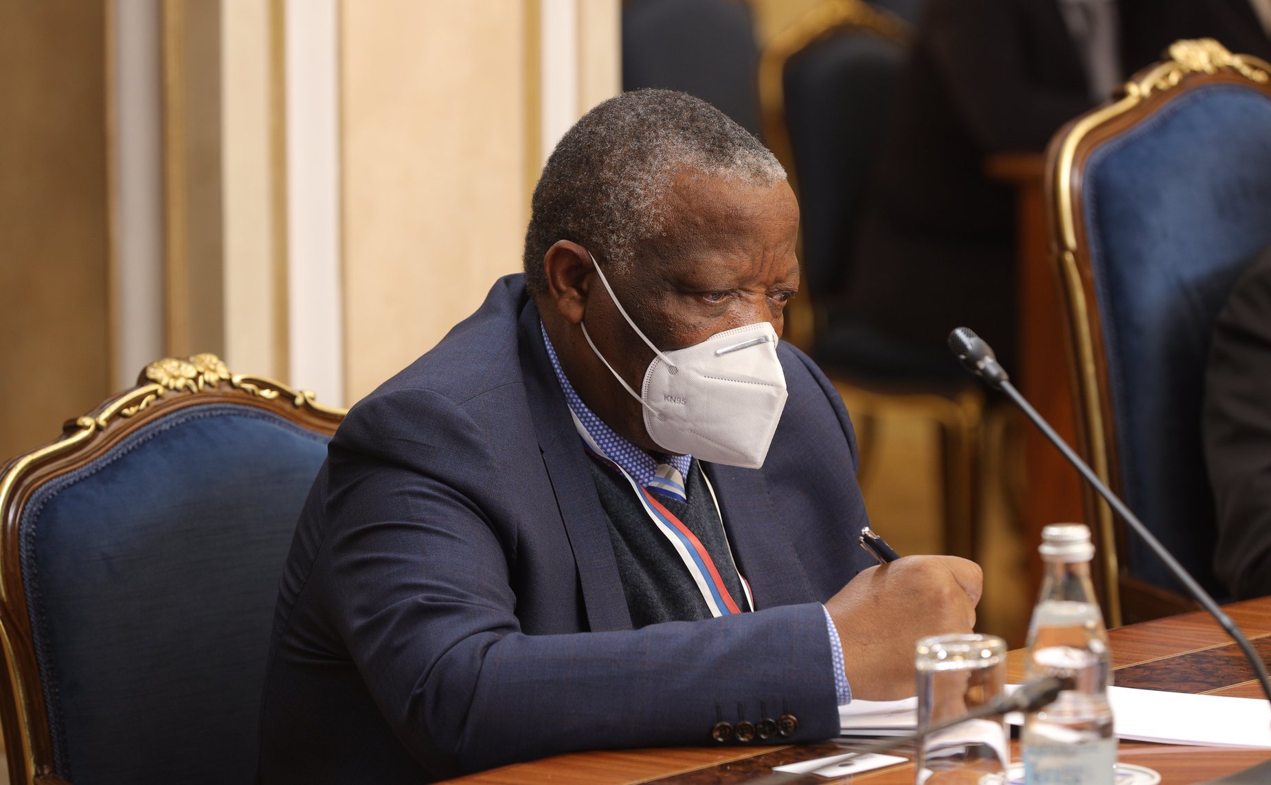 Встреча Председателя Совета Федерации Валентины Матвиенко с Председателем Национального совета провинций Парламента Южно-Африканской Республики Амосом Масондо