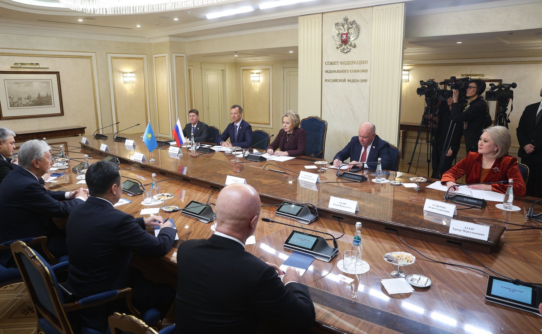 Встреча Председателя Совета Федерации Валентины Матвиенко и Президента Республики Казахстан Касым-Жомарта Токаева