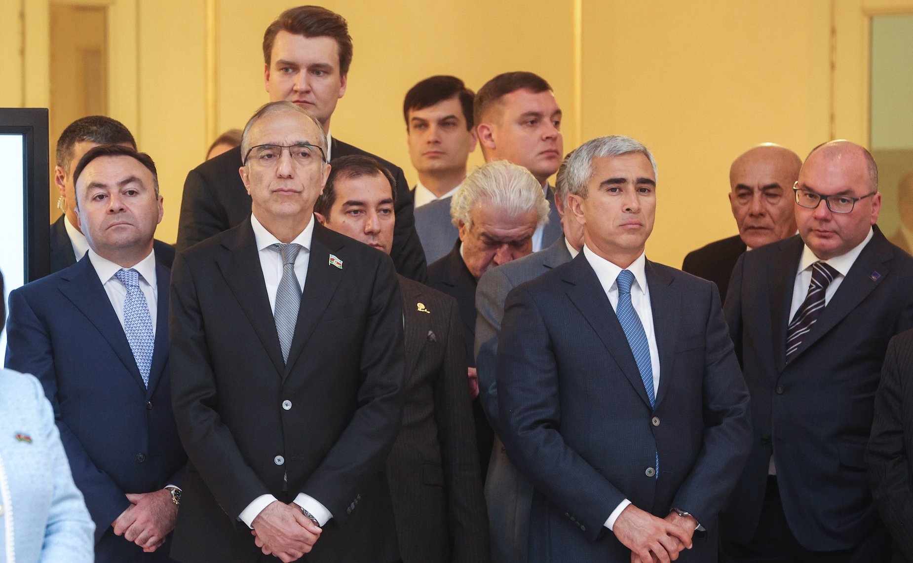 Валентина Матвиенко и Председатель Милли Меджлиса Азербайджанской Республики Сагиба Гафарова открыли в верхней палате российского парламента фотовыставку «В России часть моей души…», посвященную 100-летию со дня рождения Гейдара Алиева