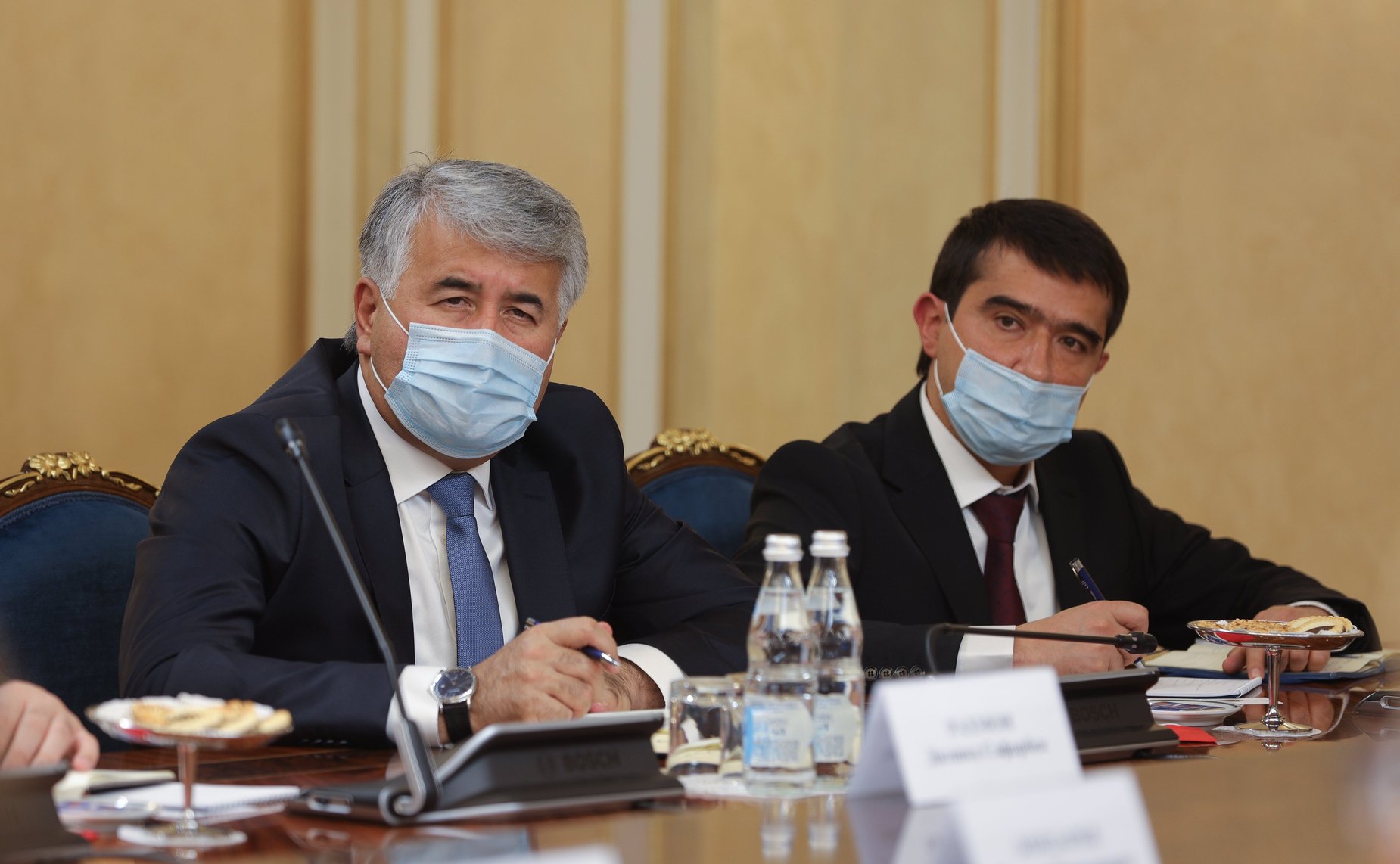 Встреча Председателя СФ Валентины Матвиенко с Председателем Маджлиси милли Маджлиси Оли Республики Таджикистан Рустами Эмомали