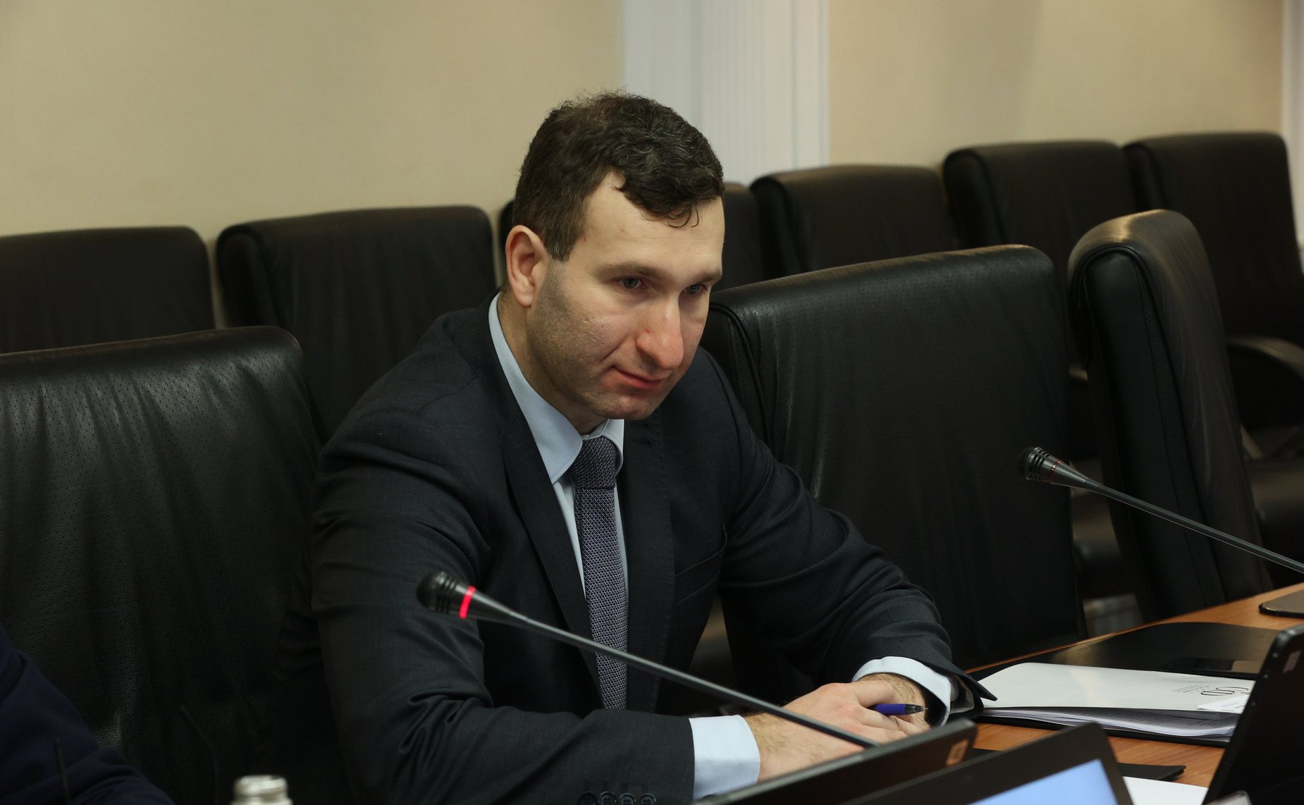 Встреча председателя Комитета СФ по международным делам Григория Карасина с председателем Комиссии по иностранным делам Рийгикогу Эстонской Республики Марко Михкельсоном