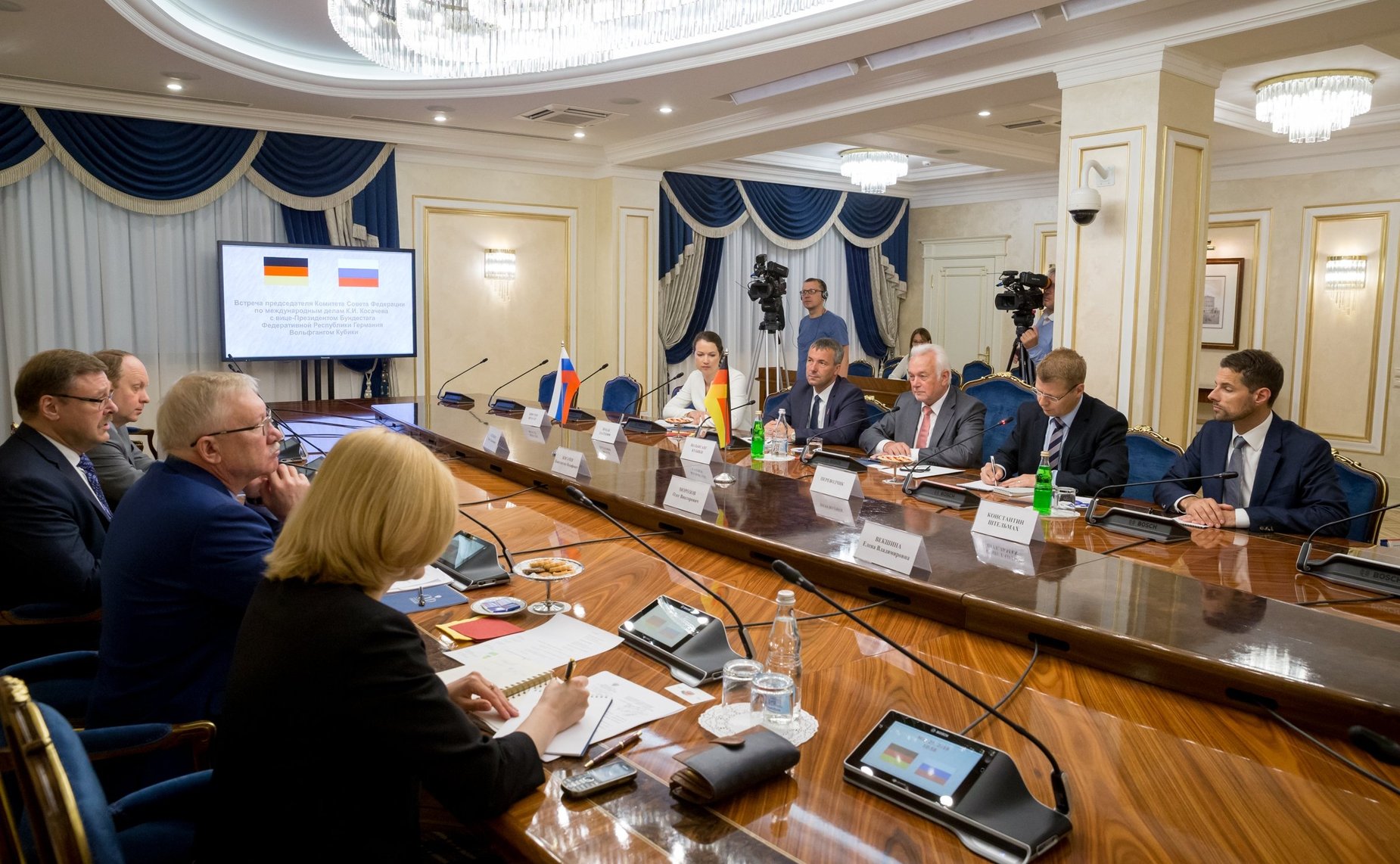 Встреча К. Косачева с вице-президентом Бундестага ФРГ В. Кубики