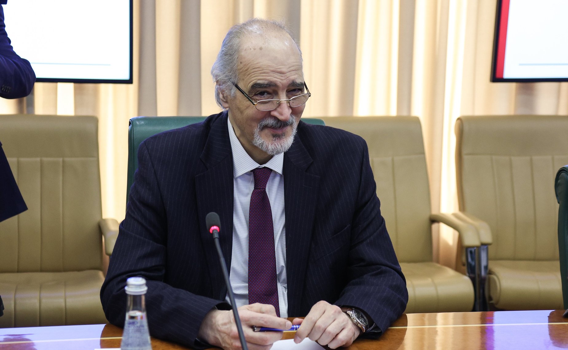 Встреча заместителя Председателя СФ Константина Косачева с Чрезвычайным и Полномочным Послом Сирийской Арабской Республики в РФ