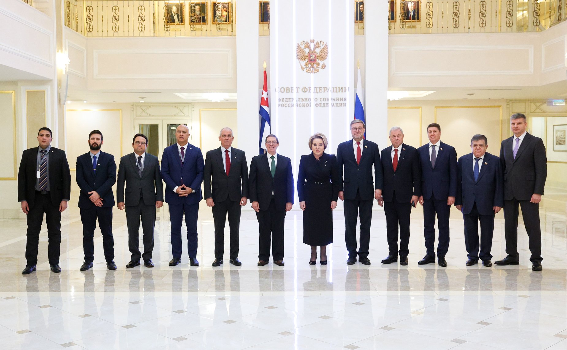 Встреча Председателя Совета Федерации Валентины Матвиенко со специальным представителем Президента Республики Куба, Министром иностранных дел Республики Куба Бруно Родригесом Паррильей