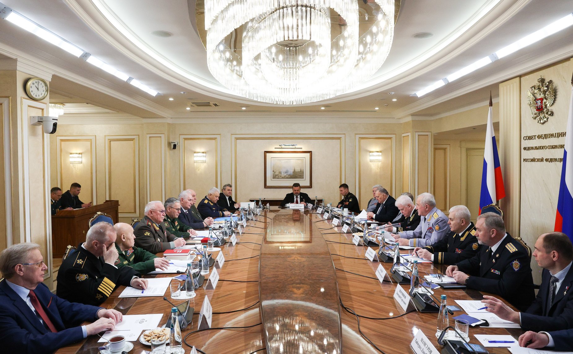 Совещание Комитета Совета Федерации по обороне и безопасности, посвященное Дню защитника Отечества совместно с Клубом военачальников Российской Федерации