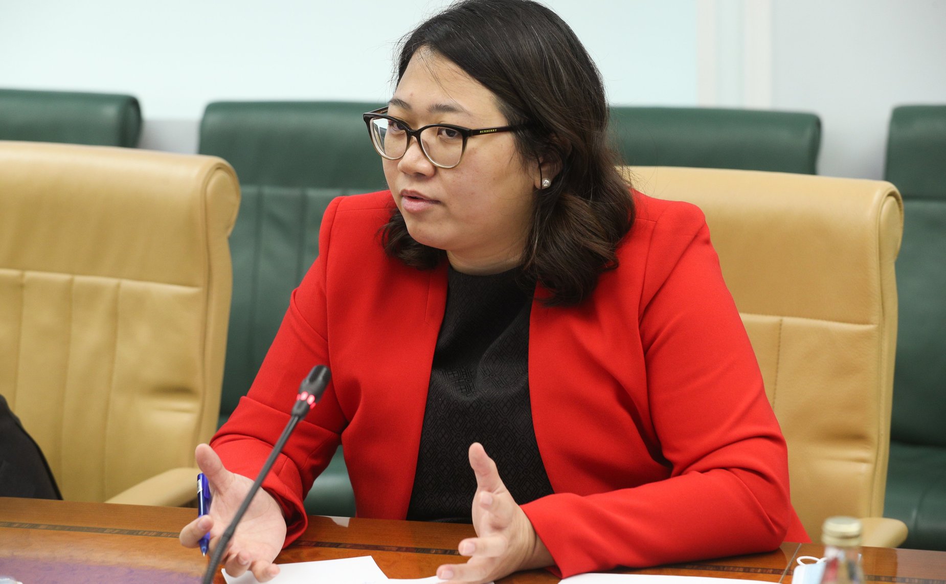 Встреча председателя Комитета СФ по международным делам Григория Карасина с Чрезвычайным и Полномочным Послом Социалистической Республики Вьетнам в РФ Данг Минь Кхоем