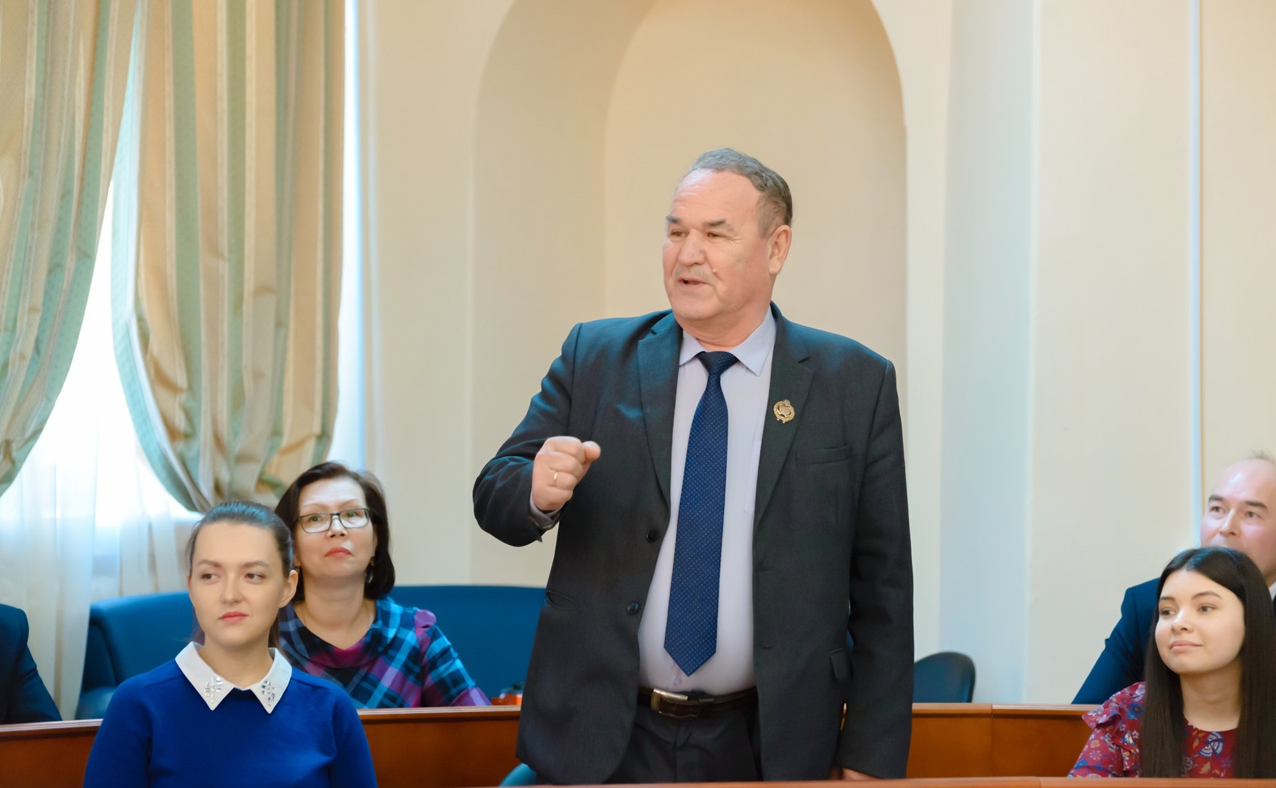 Встреча Н. Федорова со студентами и преподавателями Чувашской государственной сельскохозяйственной академии