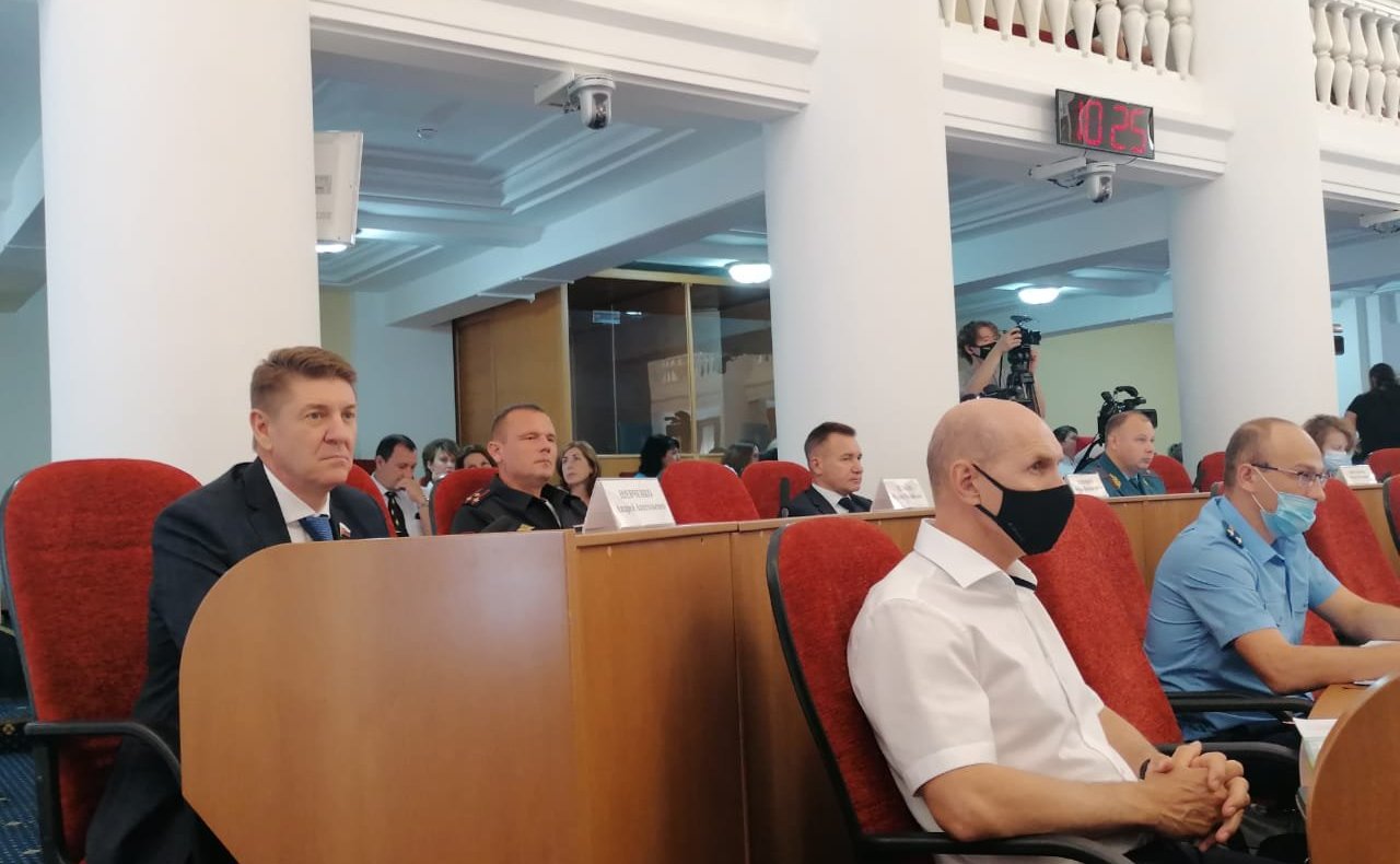 Андрей Шевченко принял участие в заседании Законодательного Собрания Оренбургской области