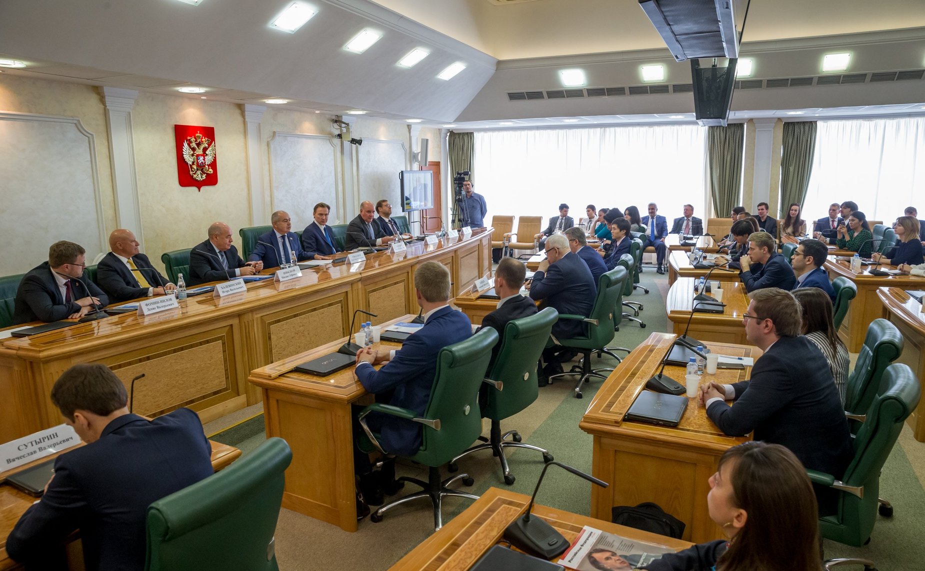 Встреча членов Правления Интеграционного клуба при Председателе СФ с финалистами Конкурса молодых международников СНГ имени А.А. Громыко