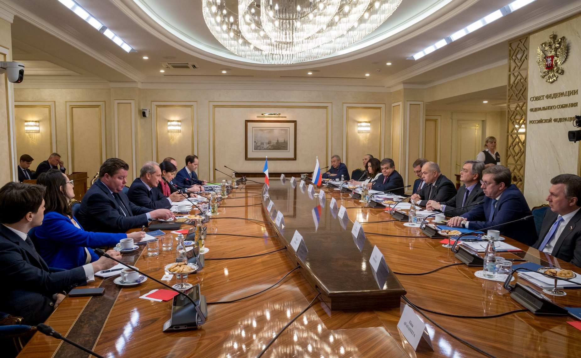 Заседание групп по сотрудничеству Совета Федерации и Сената Французской Республики