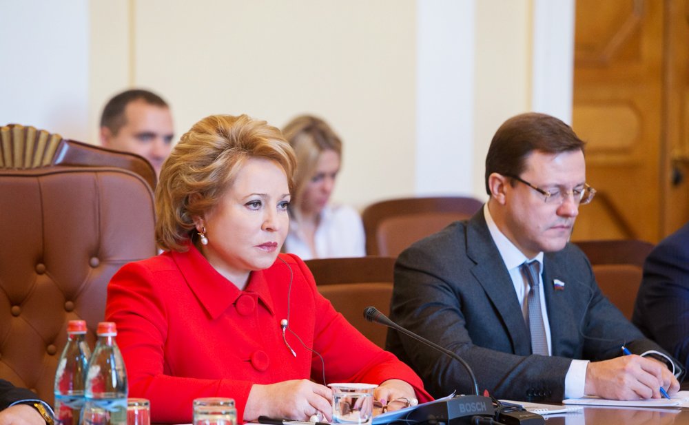 Встреча В. Матвиенко с Председателем Национального Собрания Республики Армения Г. Саакяном