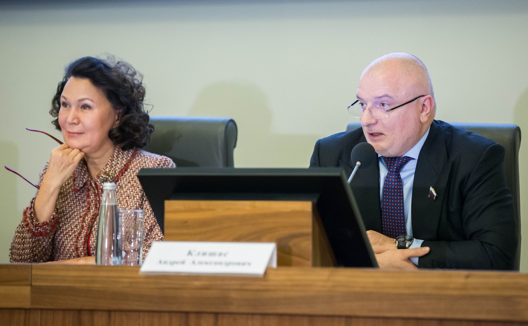 Талия Хабриева и Андрей Клишас