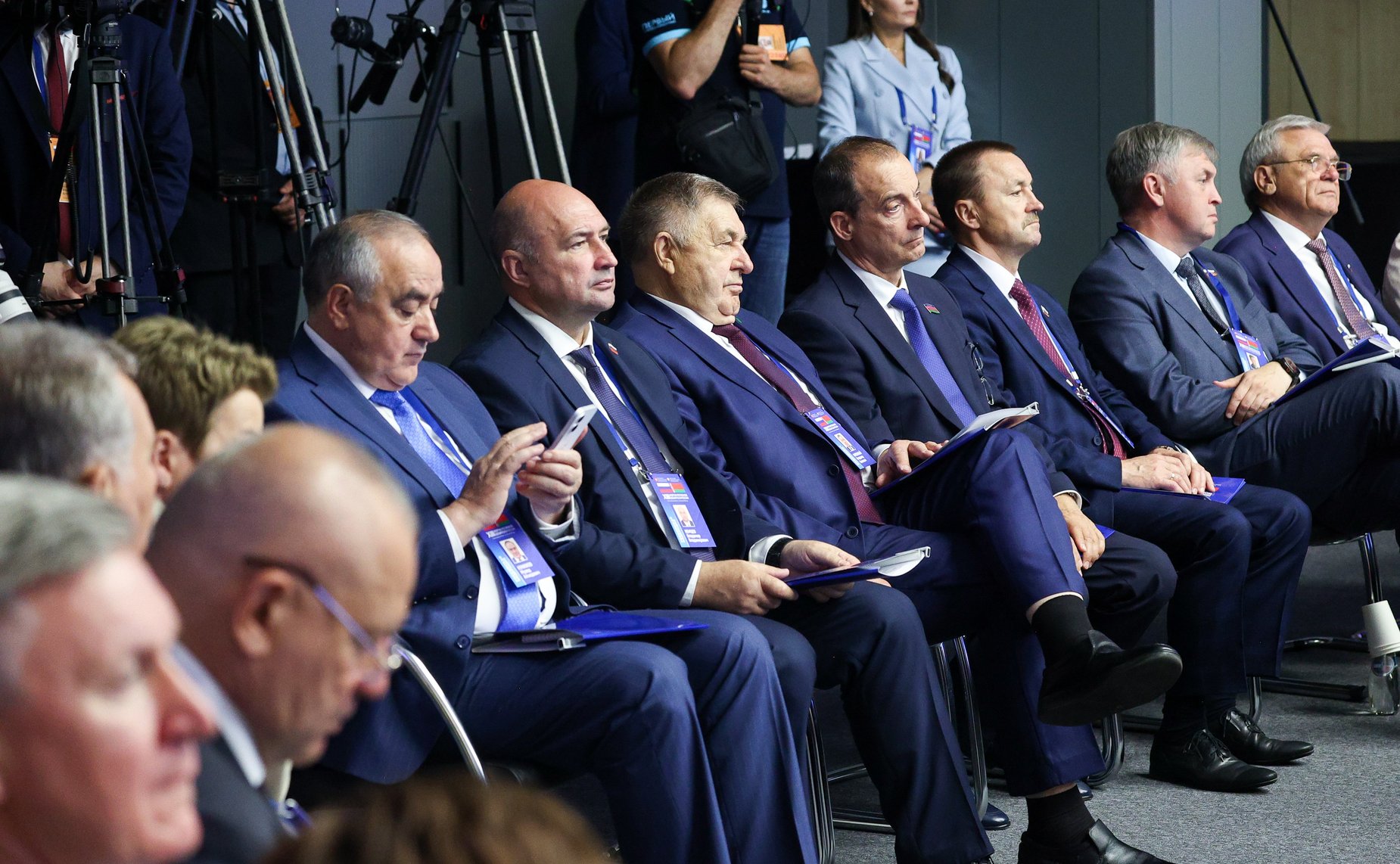 Встреча Председателя СФ Валентины Матвиенко и Председателя Совета Республики Национального собрания Республики Беларусь Натальи Кочановой с руководителями российских и белорусских регионов