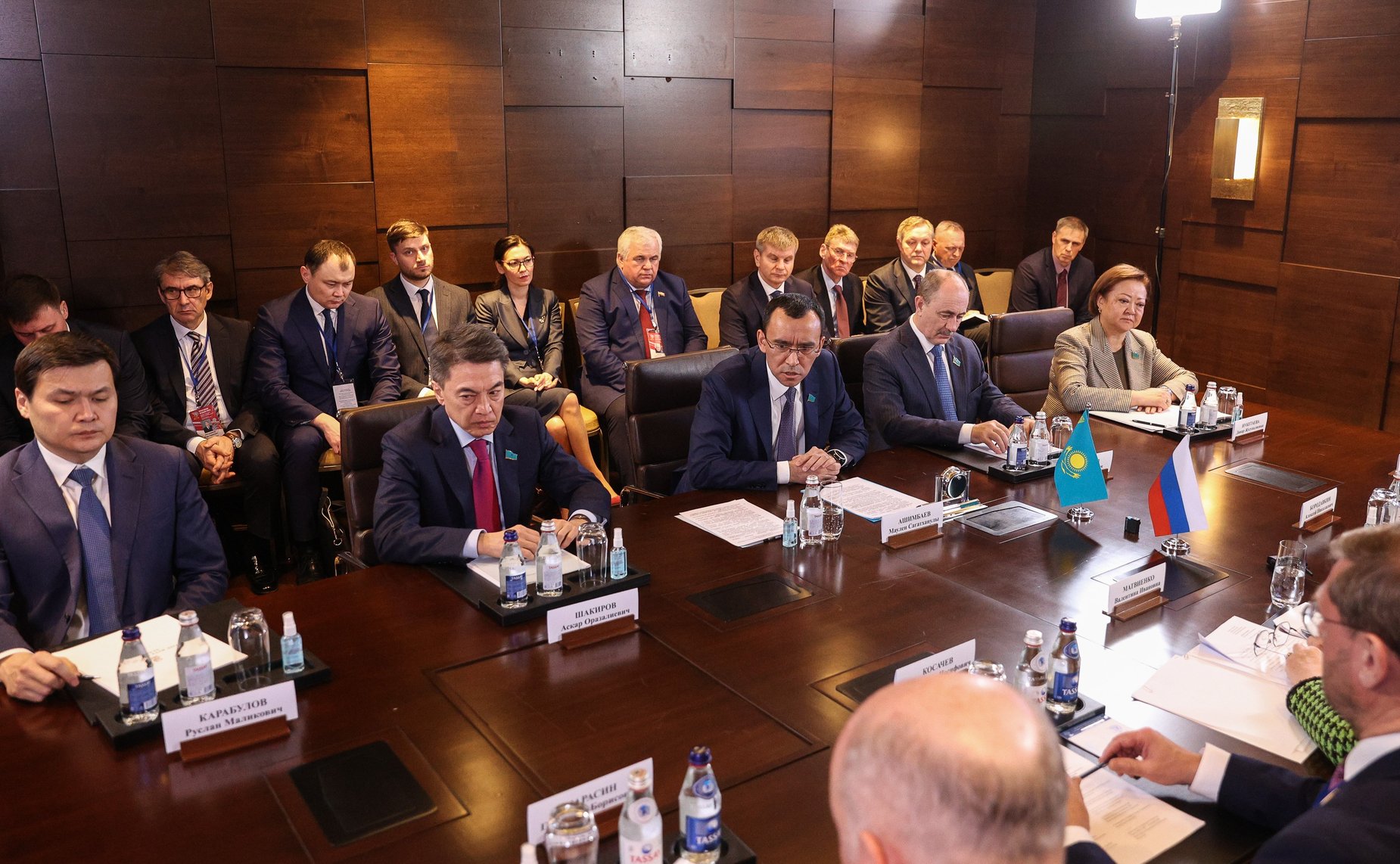 Встреча Председателя Совета Федерации Валентины Матвиенко с Председателем Сената Парламента Республики Казахстан Мауленом Ашимбаевым