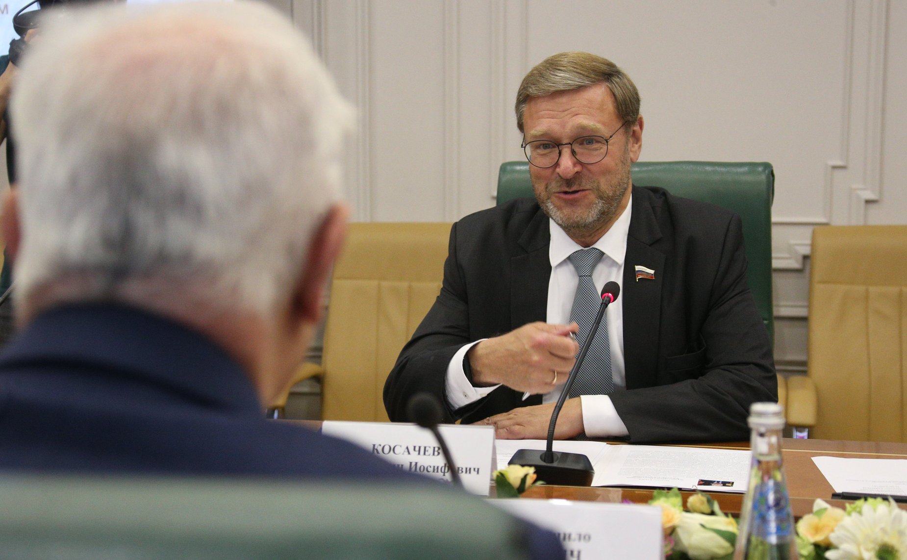 Встреча заместителя Председателя СФ Константина Косачева с Чрезвычайным и Полномочным Послом Республики Сербии в РФ