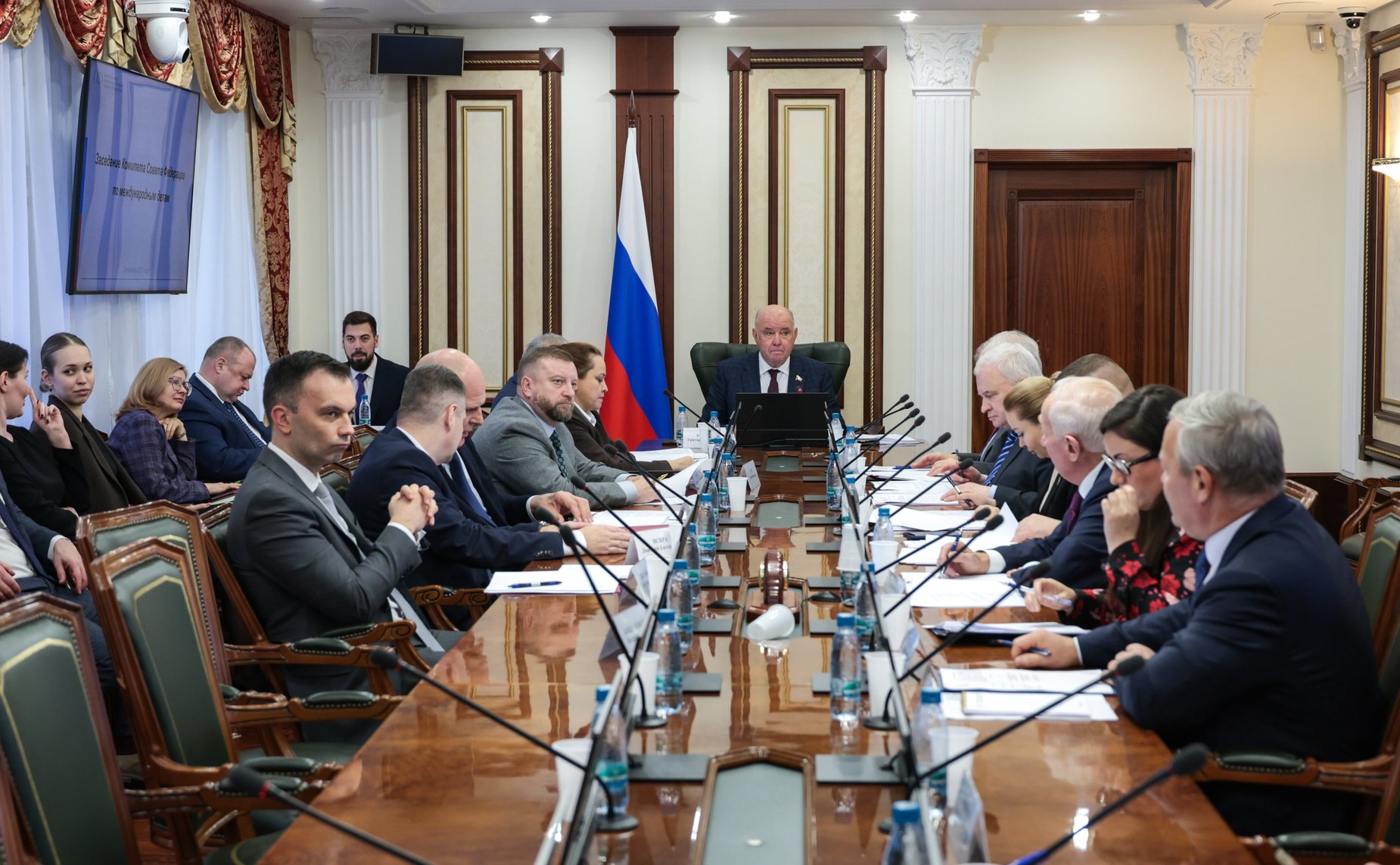 Заседание Комитета Совета Федерации по международным делам на тему «О проекте Заявления Совета Федерации о необходимости прекращения экономической, торговой и финансовой блокады, введенной США против Республики Куба»