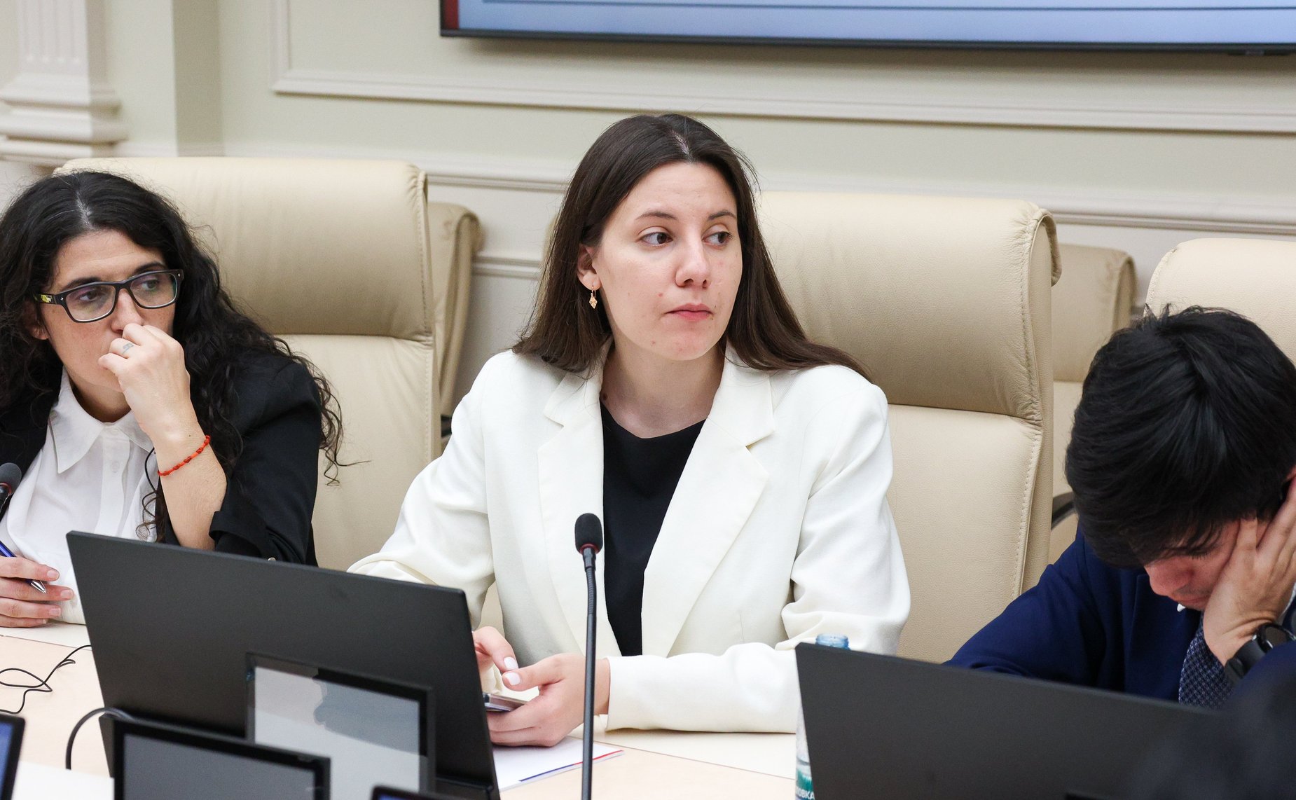 Встреча Андрея Денисова с делегацией молодых общественных и политических деятелей стран Латинской Америки в рамках программы публичной дипломатии Hablemos con Rusia («Поговорим с Россией»)