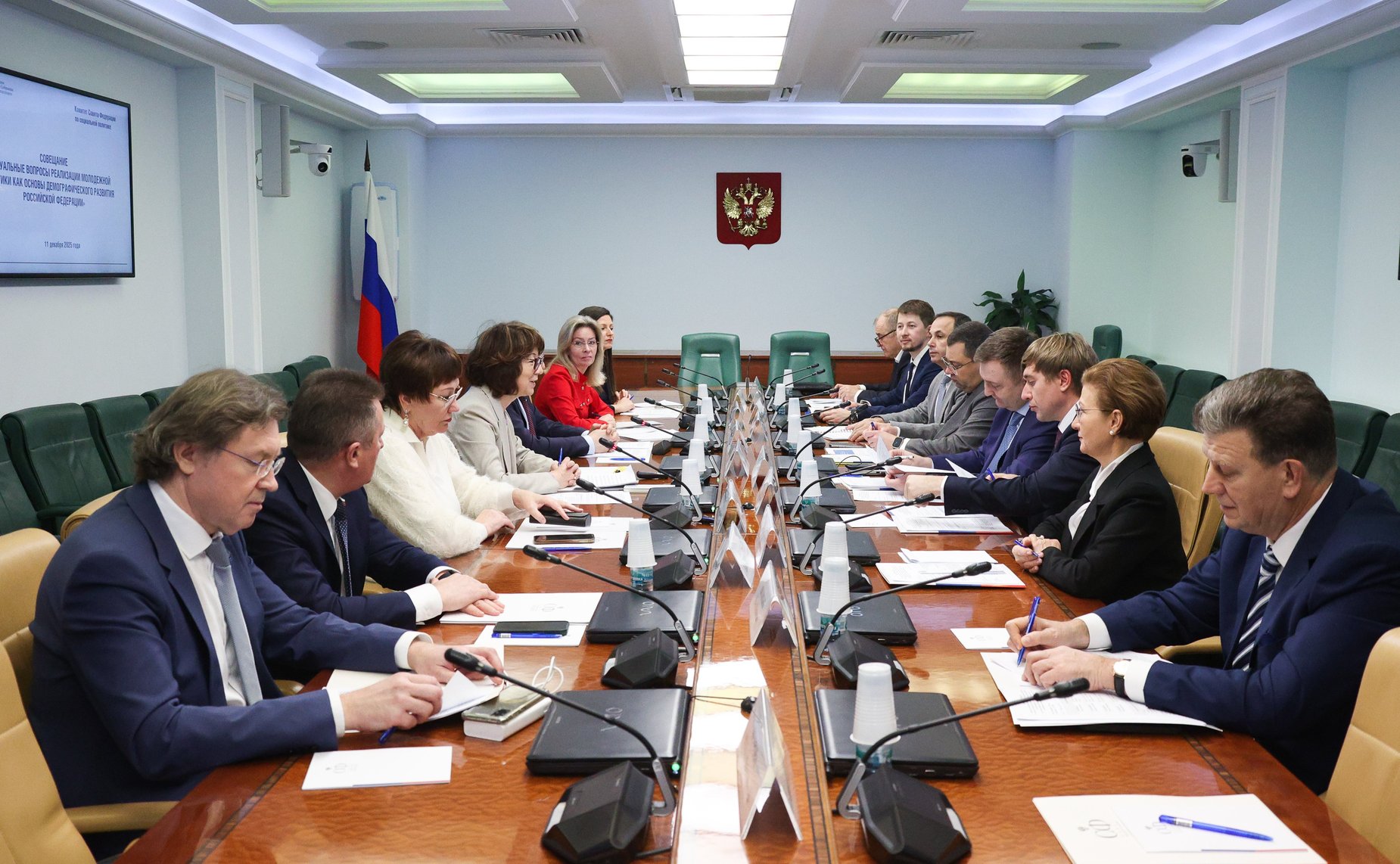 Совещание Комитета СФ по социальной политике «Актуальные вопросы реализации молодежной политики как основы демографического развития Российской Федерации»