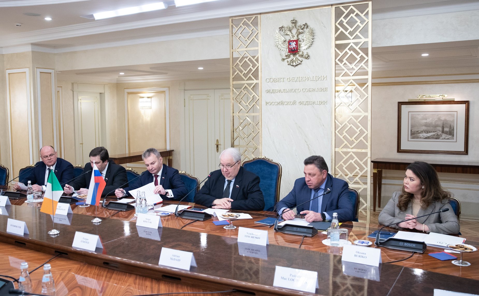 Встреча Сергея Кисляка с председателем Объед.комитета Парламента Ирландии по транспорту, туризму и спорту Фергюсом О’Даудом