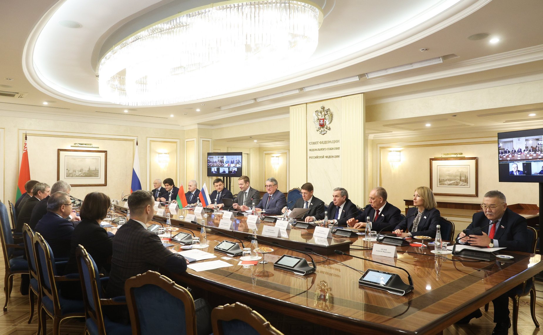 Заседание Межпарламентской комиссии СФ и Совета Республики Национального собрания Республики Беларусь по межрегиональному сотрудничеству