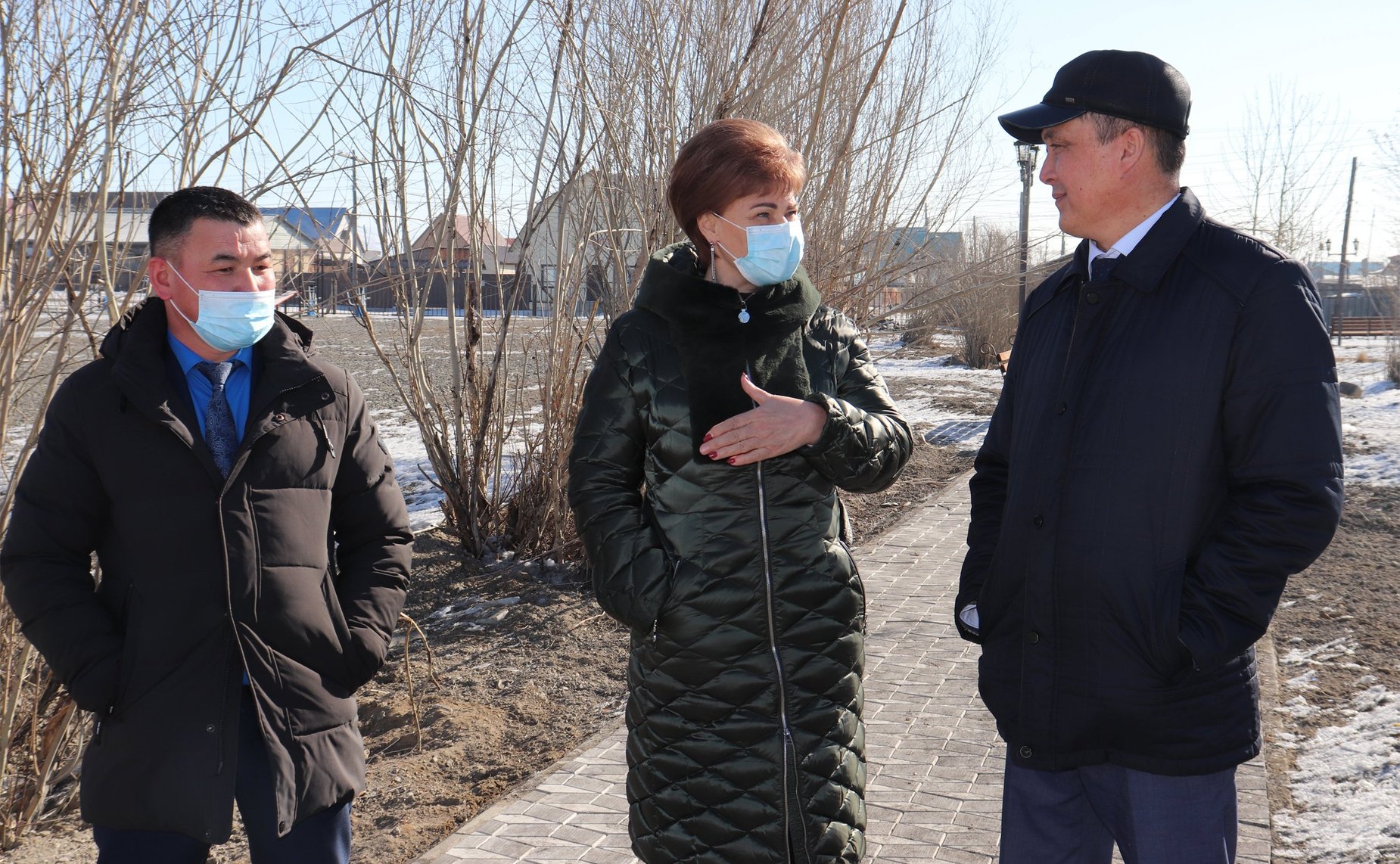 Татьяна Гигель в ходе рабочей поездки в регион побывала на строящемся физкультурно-оздоровительном комплексе открытого типа в Кош-Агачском районе