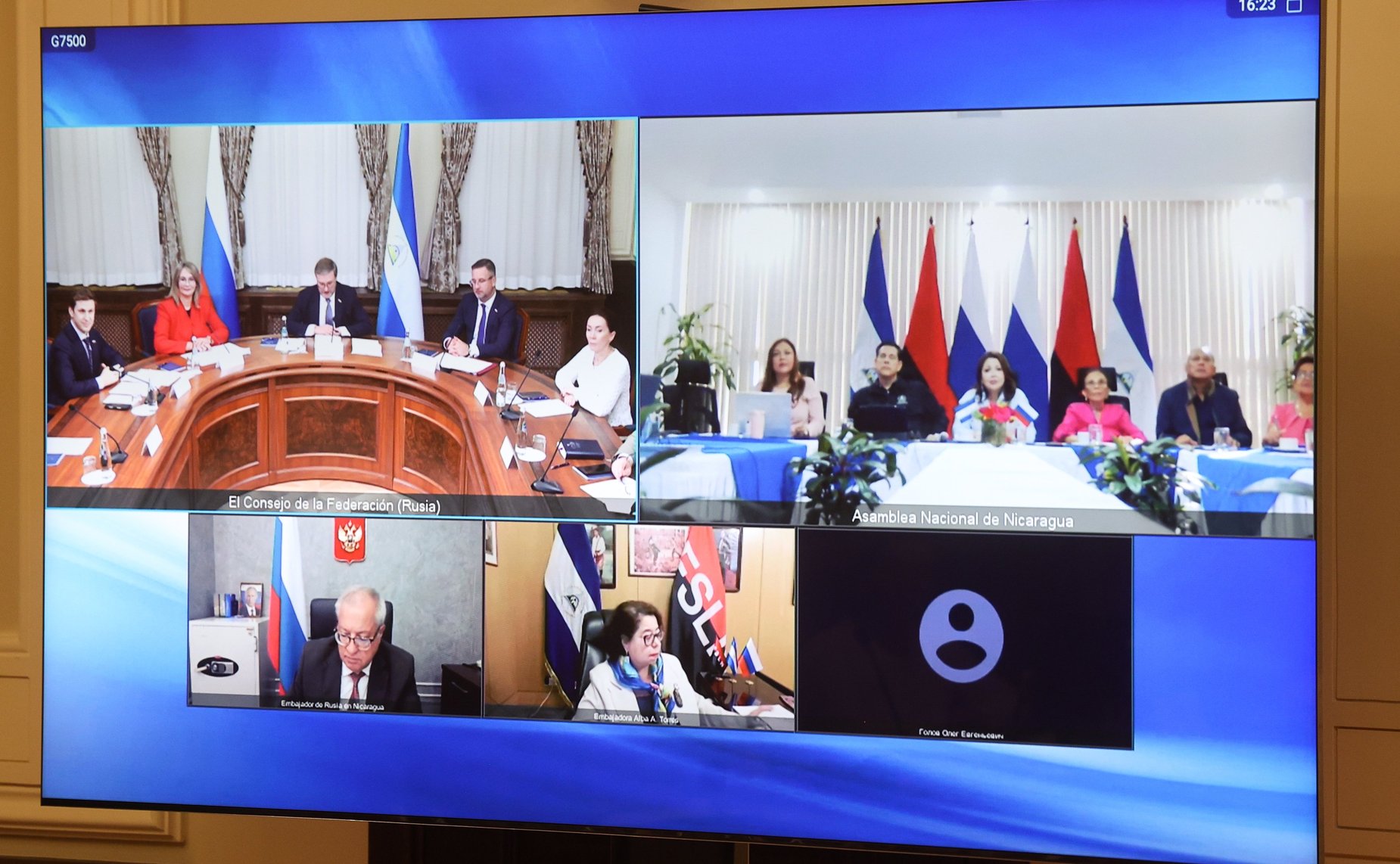 Совместное заседание групп по сотрудничеству Совета Федерации и Национальной ассамблеи Республики Никарагуа по случаю 10-й годовщины установления Дня дружбы между Россией и Никарагуа