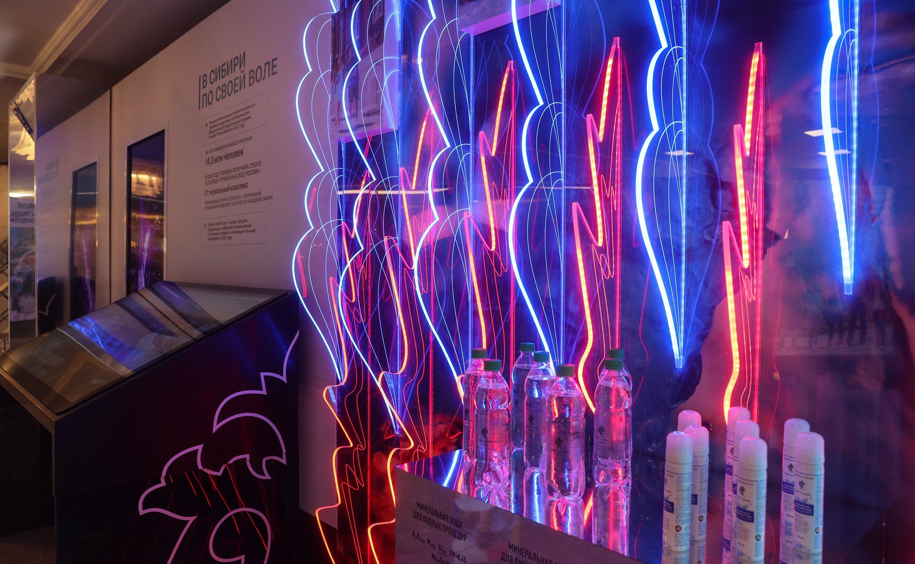 Валентина Матвиенко и Александр Моор осмотрели выставку, посвященную истории и перспективам развития Тюменской области