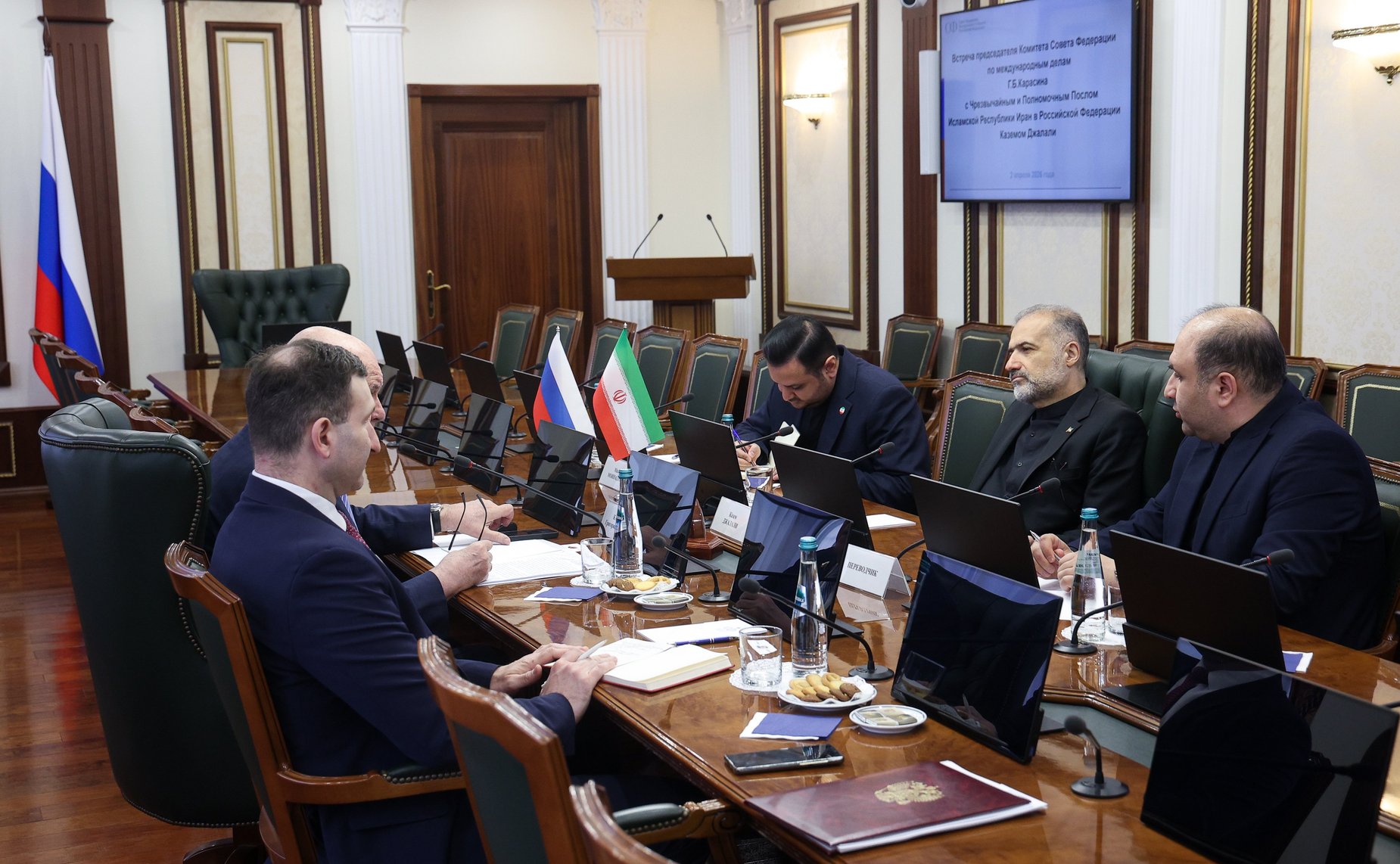 Встреча Григория Карасина с Чрезвычайным и Полномочным Послом Исламской Республики Иран в Российской Федерации