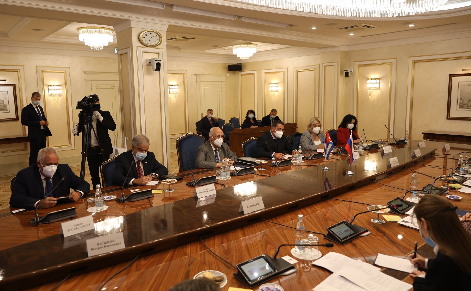 Встреча Валентины Матвиенко с заместителем Председателя Совета министров Республики Куба Рикардо Кабрисасом Руисом