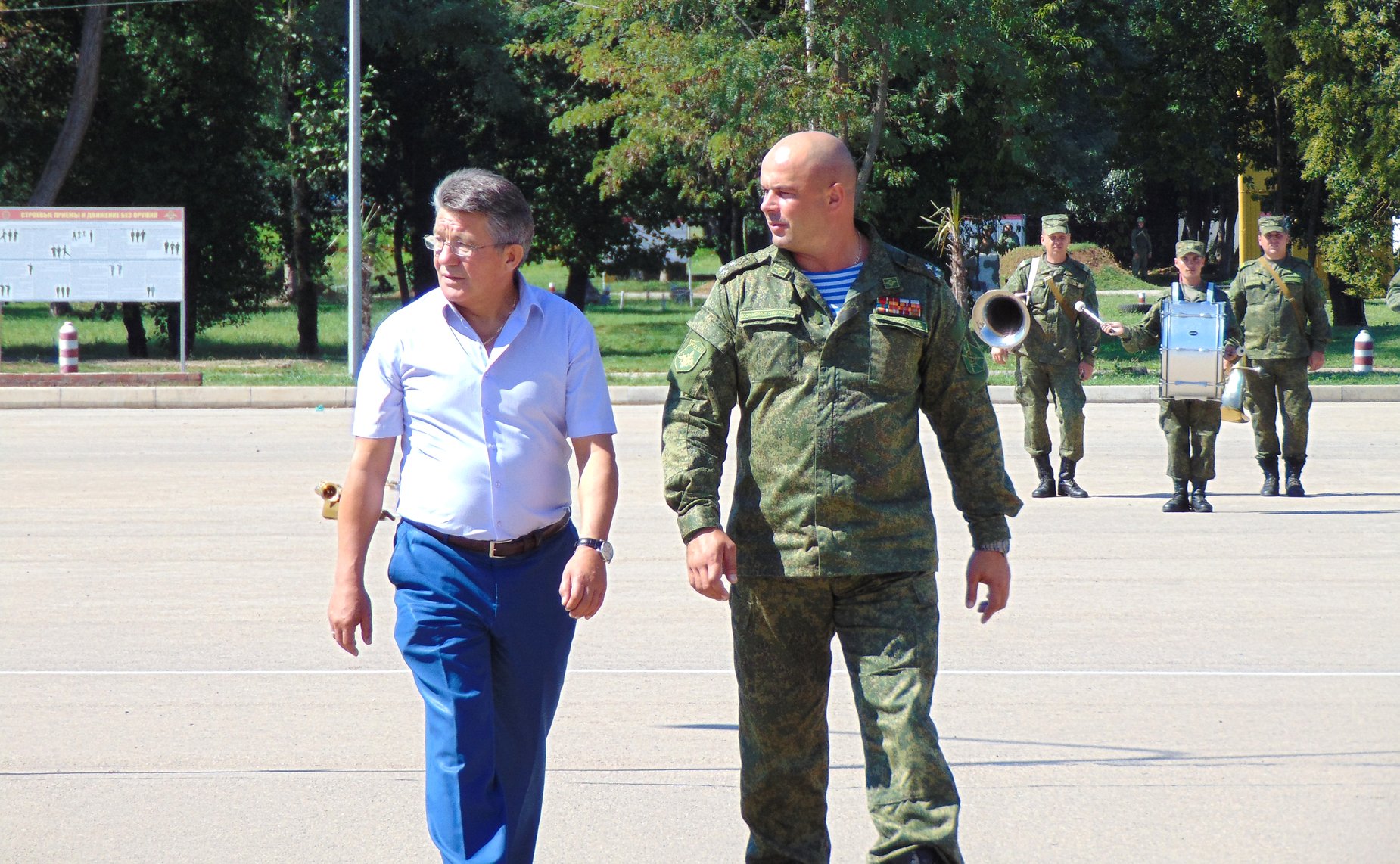 Делегация СФ посетила 7-ю российскую военную базу в Абхазии