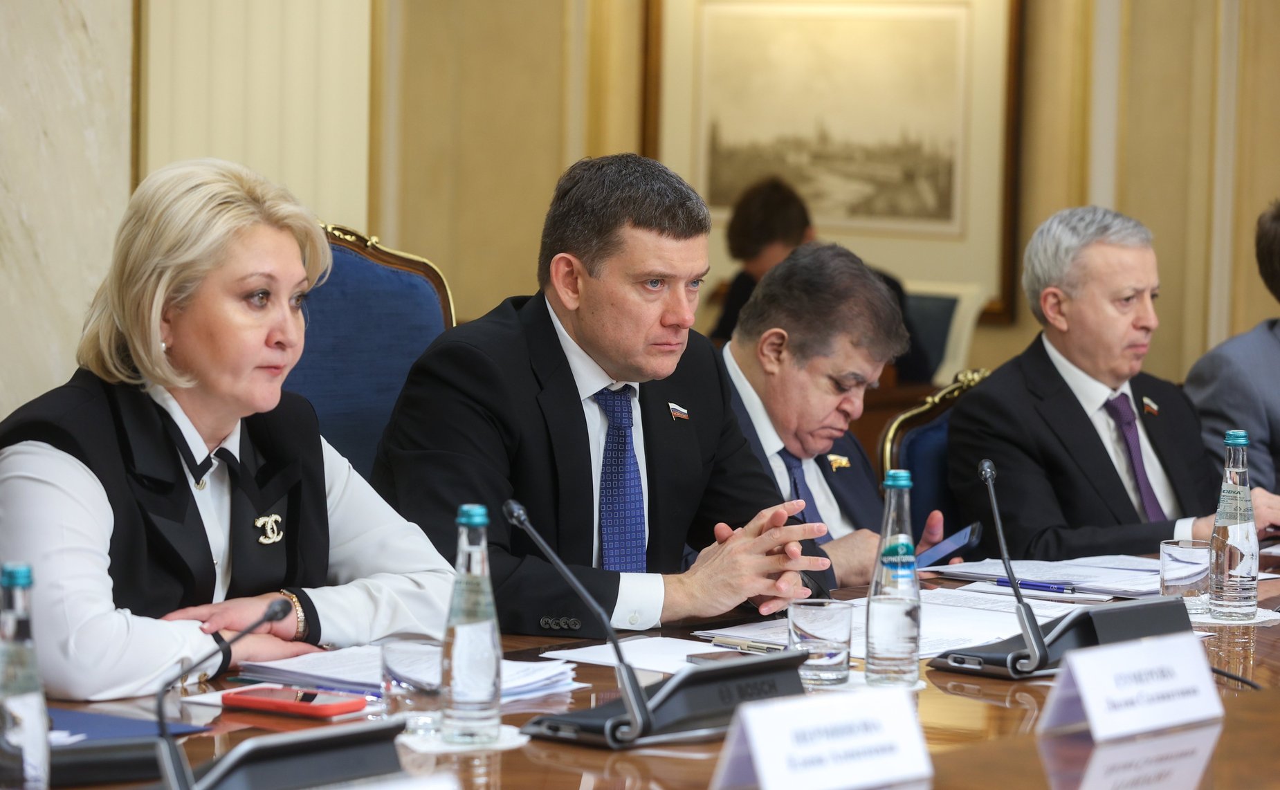 Заседание Комиссии по сотрудничеству Совета Федерации Федерального Собрания Российской Федерации и Маджлиси милли Маджлиси Оли Республики Таджикистан