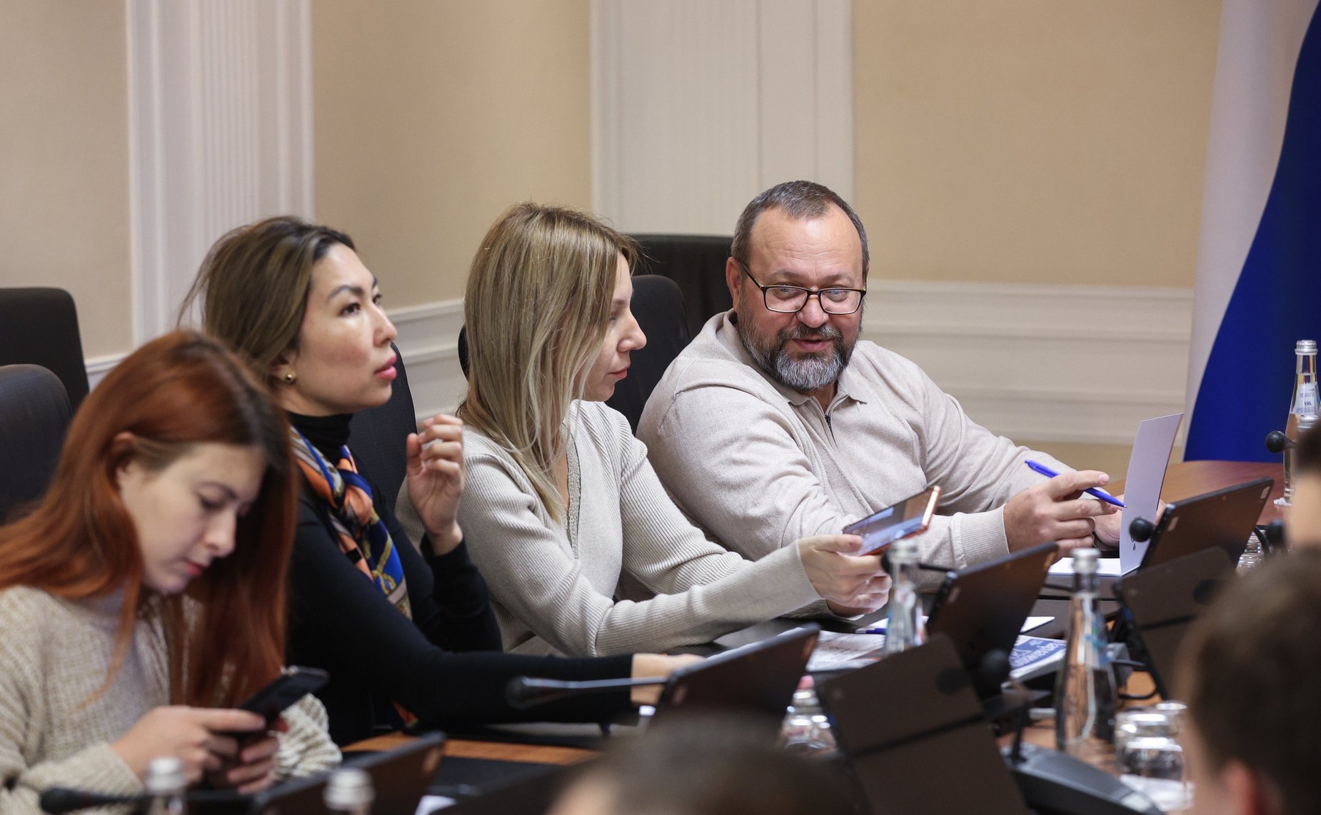 Встреча председателя Комитета СФ по международным делам Григория Карасина с журналистами ближнего зарубежья