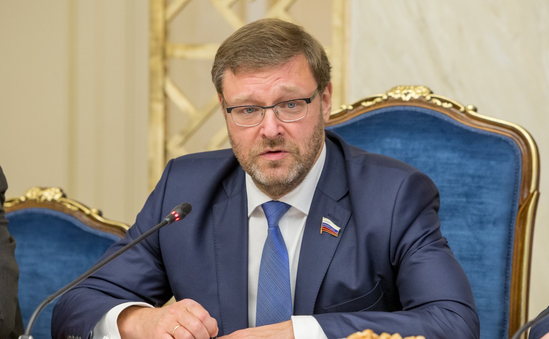 Встреча К. Косачева с заместителем Председателя Народного Собрания Болгарии Е. Христовым