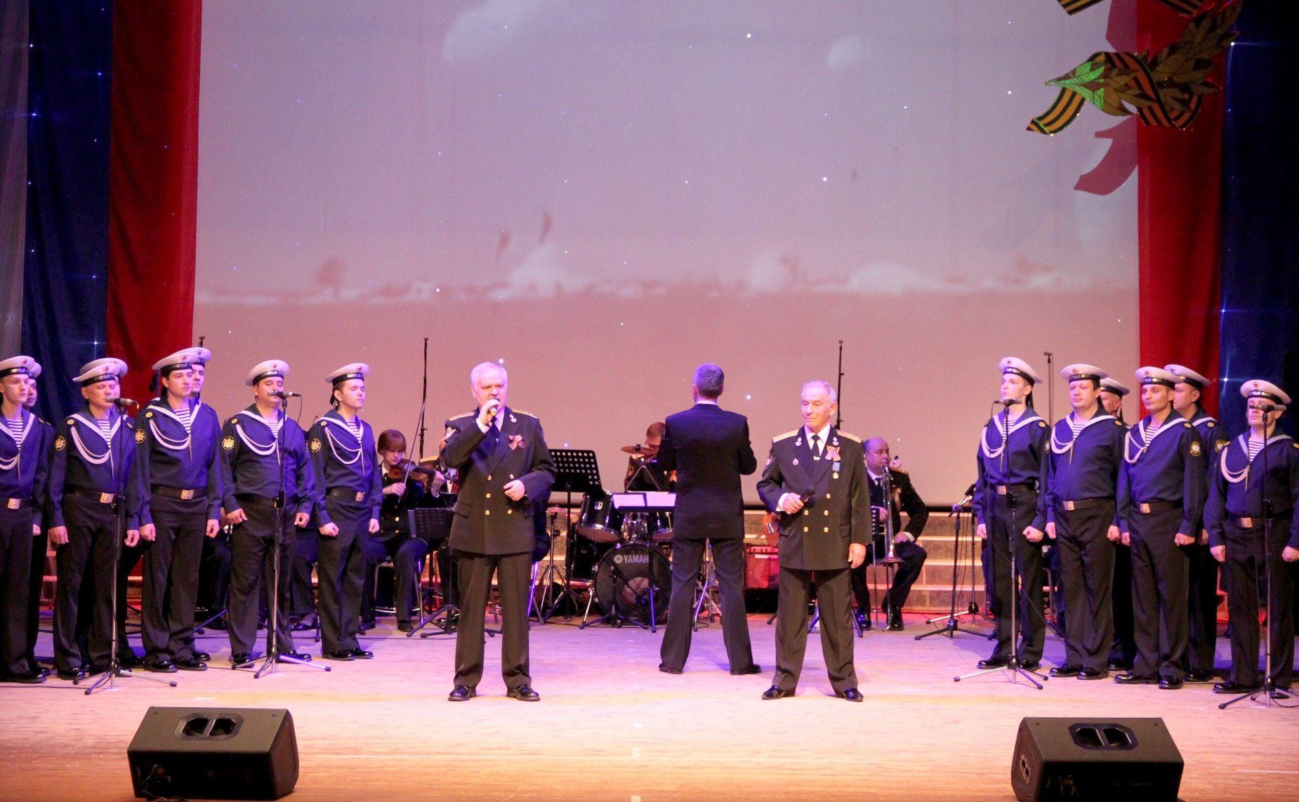 Торжественные мероприятия в Североморске, посвящённые 73-й годовщине Великой Победы