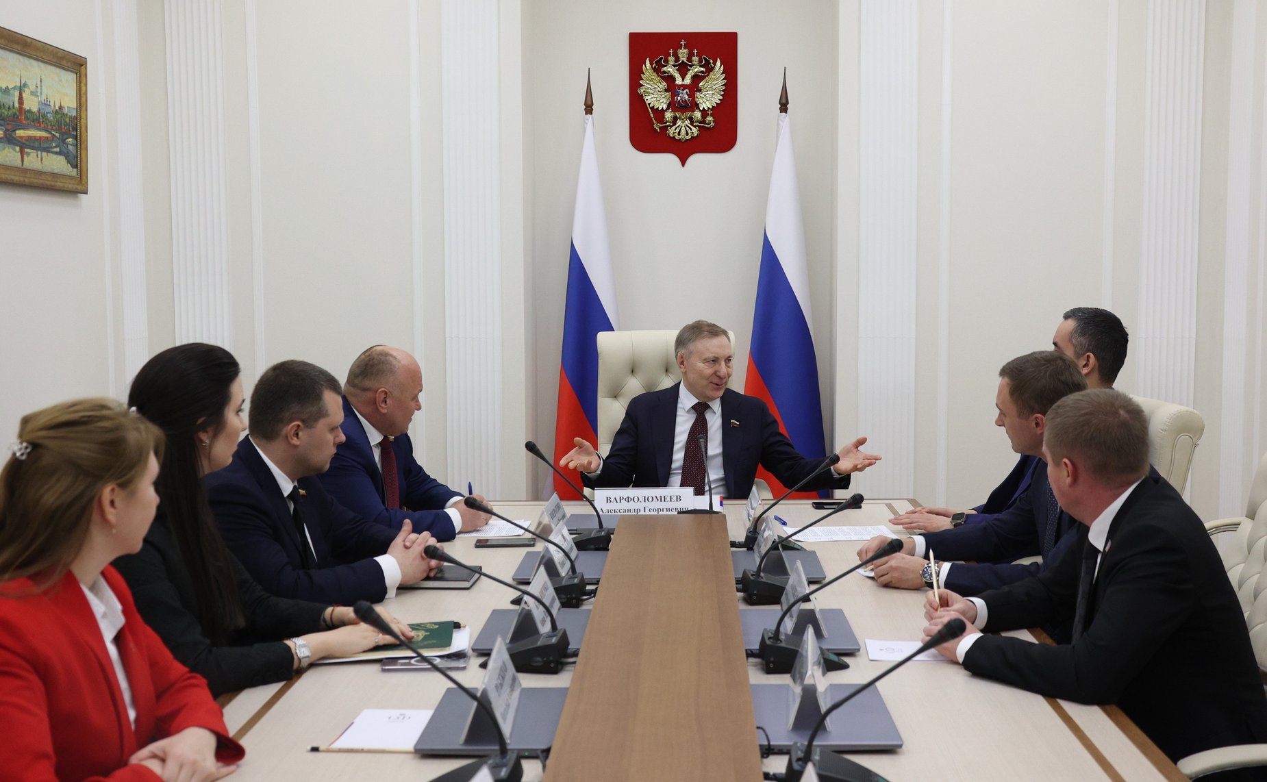 Встреча члена Комитета СФ по аграрно-продовольственной политике и природопользованию Алексея Кондратенко с молодыми депутатами Краснодарского края