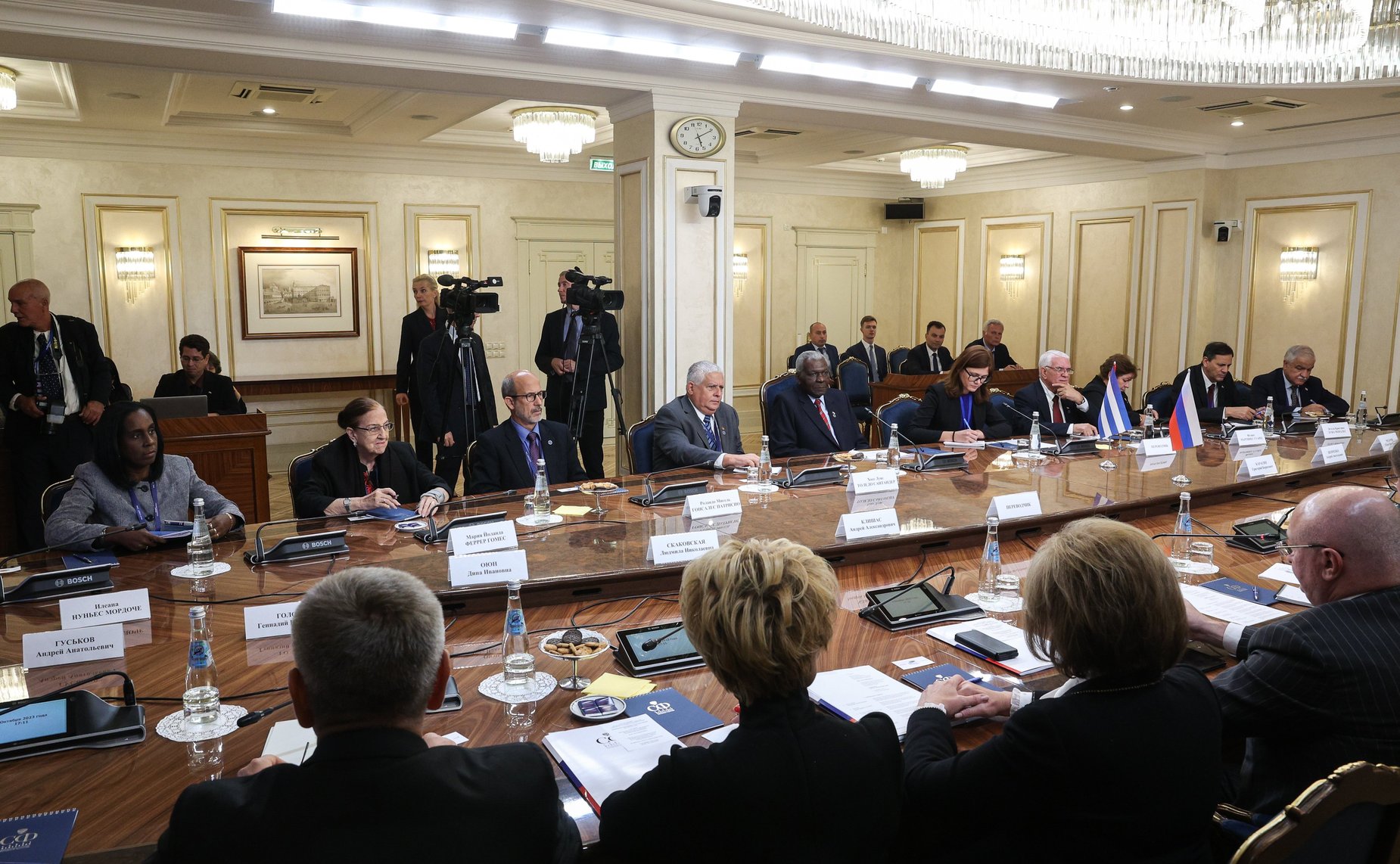 Встреча Председателя Совета Федерации Валентины Матвиенко с Председателем Национальной ассамблеи народной власти и Государственного Совета Республики Куба Эстебаном Ласо Эрнандесом