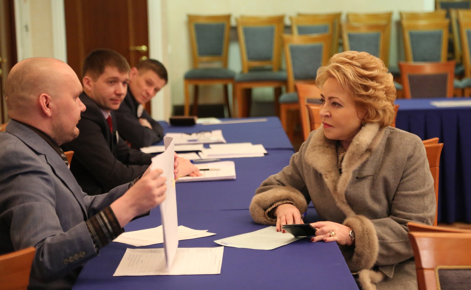 В. Матвиенко проголосовала на выборах Президента в Санкт-Петербурге