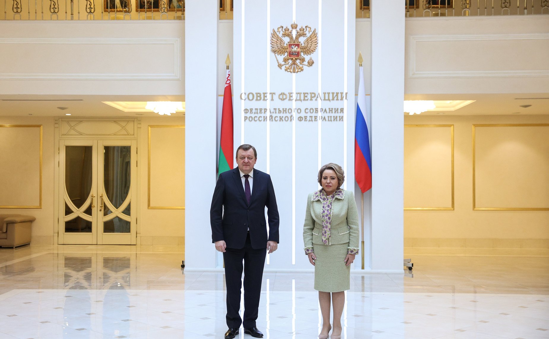 Валентина Матвиенко провела встречу с Министром иностранных дел Республики Беларусь Сергеем Алейником, который находится в России с официальным визитом
