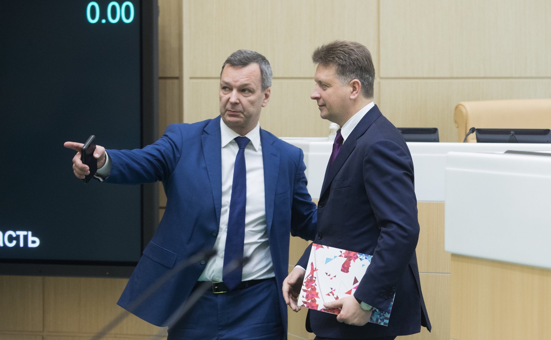 А. Яцкин и Министр транспорта М. Соколов