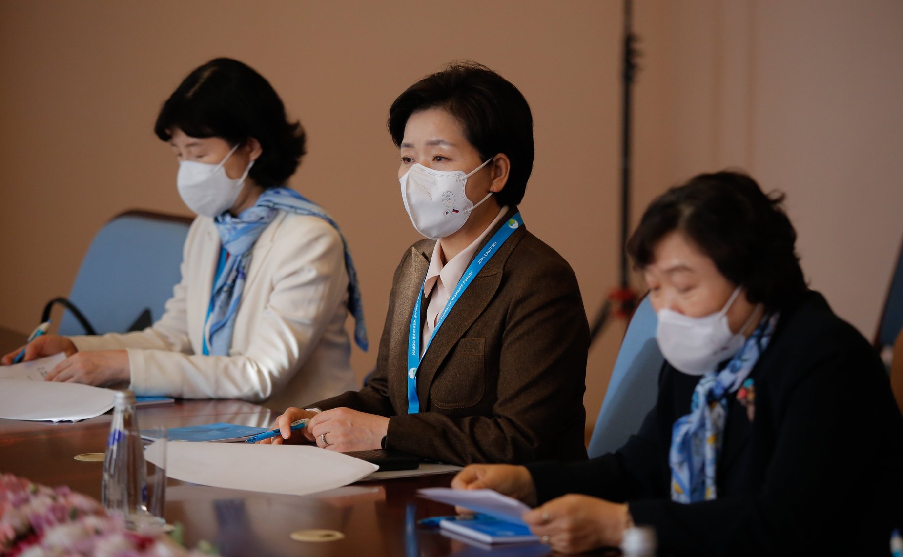 Встреча председателя Комитета СФ по международным делам Григория Карасина с членом Национального собрания Республики Корея, руководителем исследовательского центра «За демократию и процветание государства» Ин Чже Гын