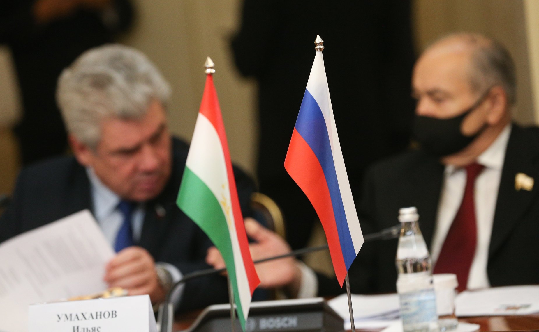 Встреча Председателя СФ Валентины Матвиенко с Председателем Маджлиси милли Маджлиси Оли Республики Таджикистан Рустами Эмомали