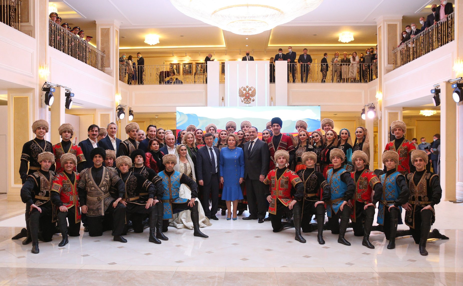 Выступление в Совете Федерации Государственного академического заслуженного ансамбля танца Дагестана «Лезгинка»