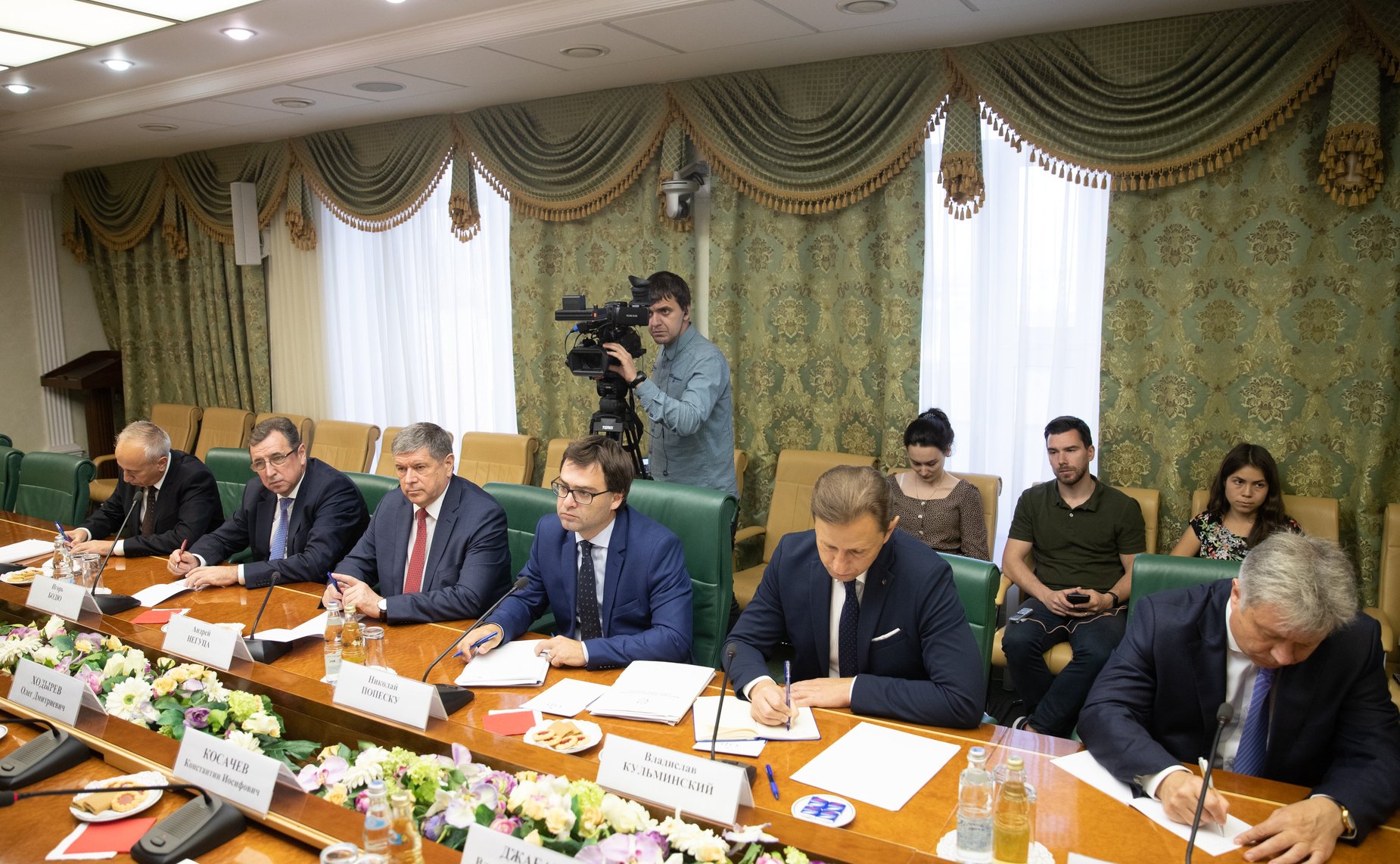 Встреча Константина Косачева с Министром иностранных дел Республики Молдова Н. Попеску